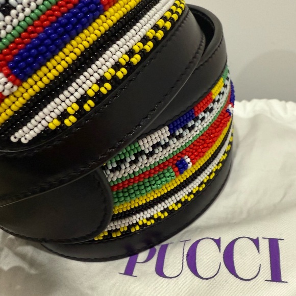Emilio Pucci Black Leather Belt main image 4